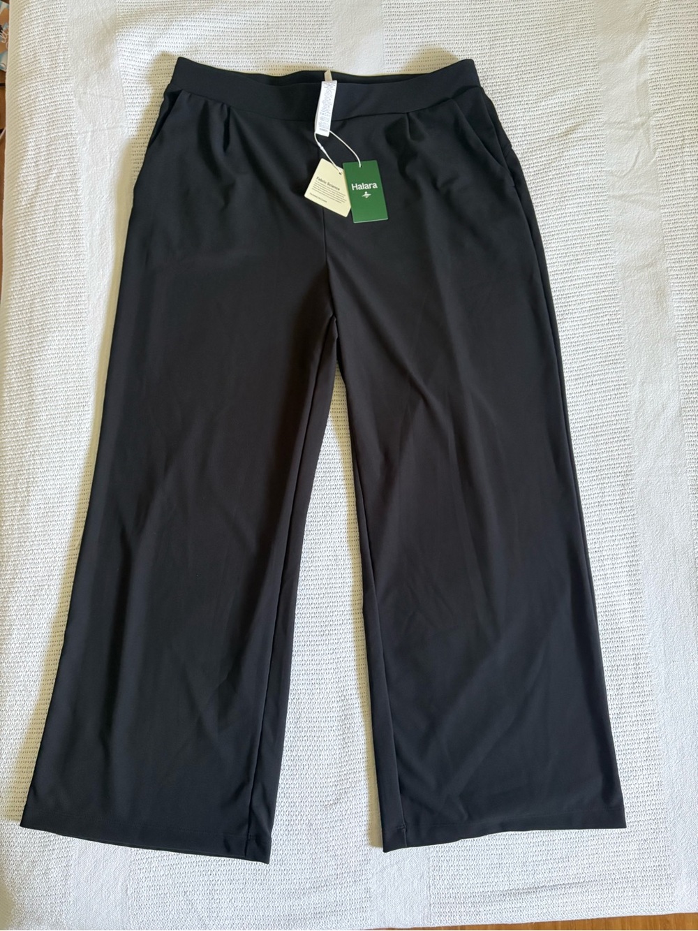 HALARA Black Pull-On Wide Leg Pants with Tags